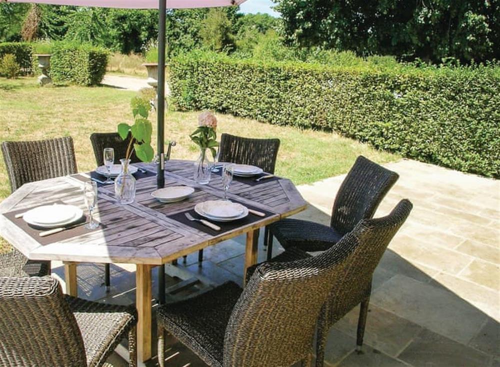 Outdoor area at Le Brat in Domme, near Sarlat, Dordogne, France