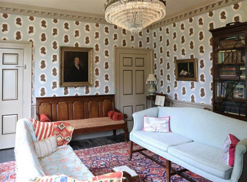 Charming sitting room at Lea Hall in Matlock, Derbyshire., Great Britain