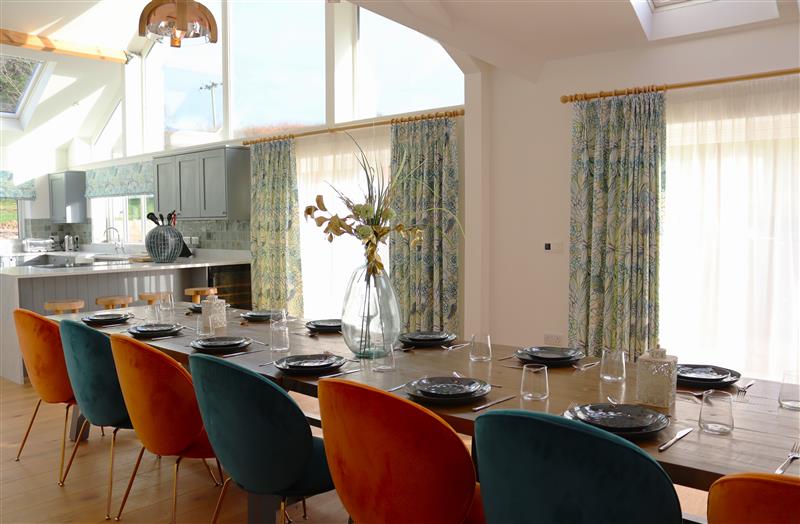 This is the dining room at Leafield House, Upper Seagry