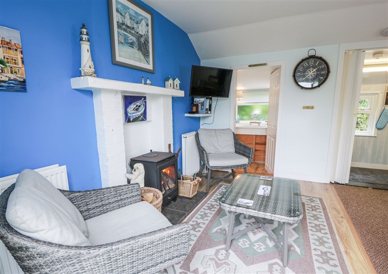 The living area at Learig Cottage, Girvan