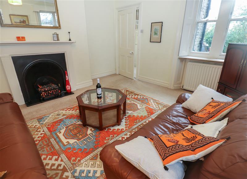 The living area at Leazes Cottage, Durham
