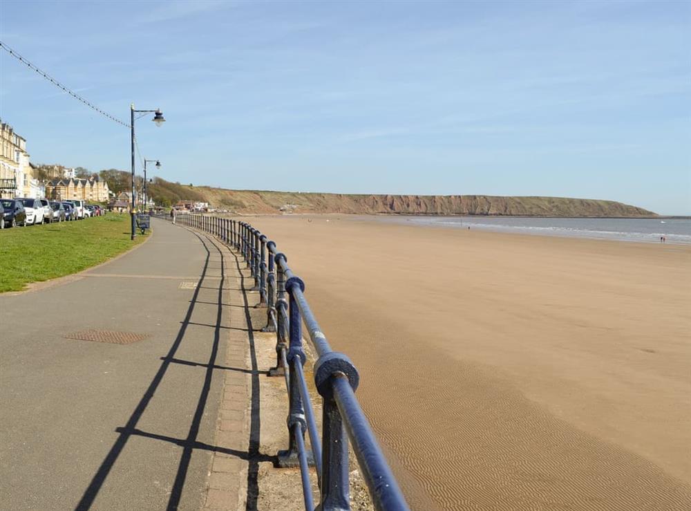 Promenade and beach at nearby Filey at Bell Cottage, 