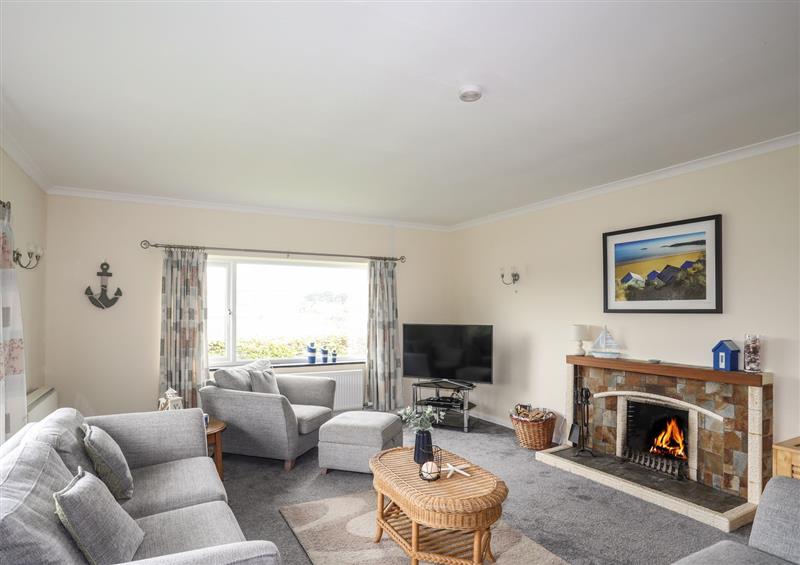 Relax in the living area at Lee Bank, Abersoch