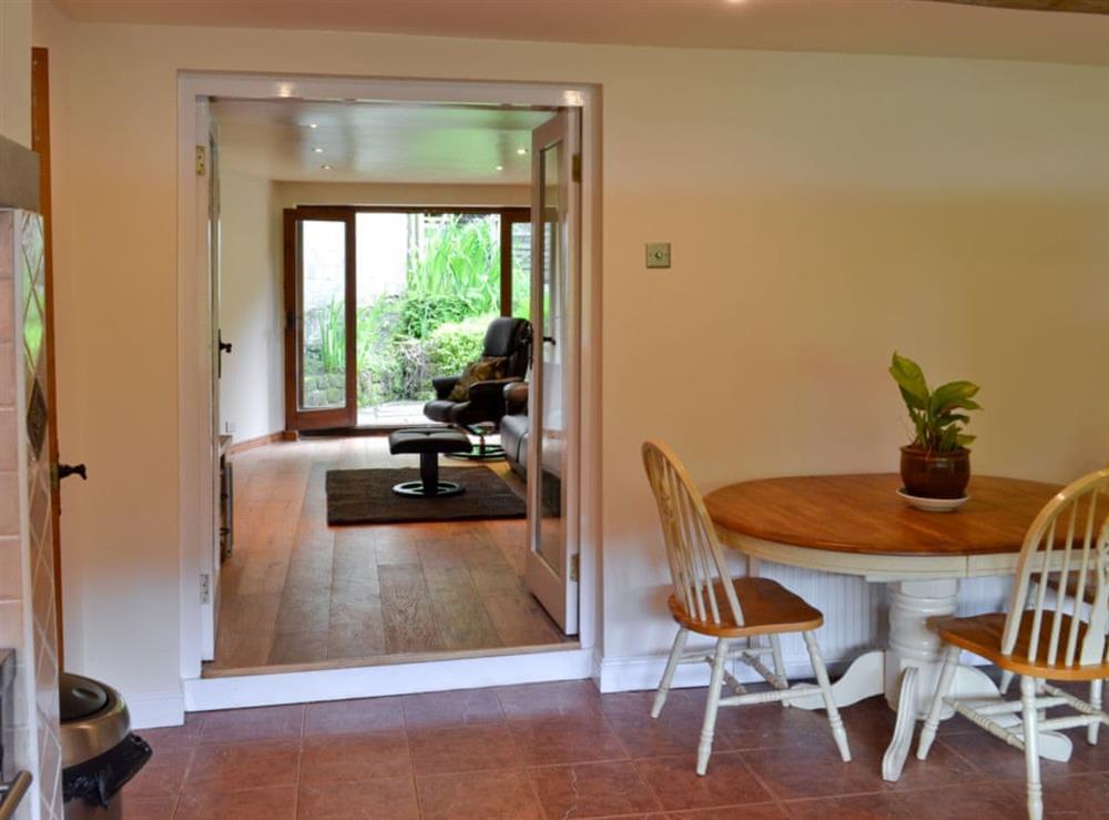Kitchen & dining area at Lee Cottage in Heptonstall, near Hebden Bridge, West Yorkshire
