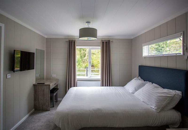 Double bedroom in the Tresco at Lee Valley in Dobbs Weir, near Broxbourne