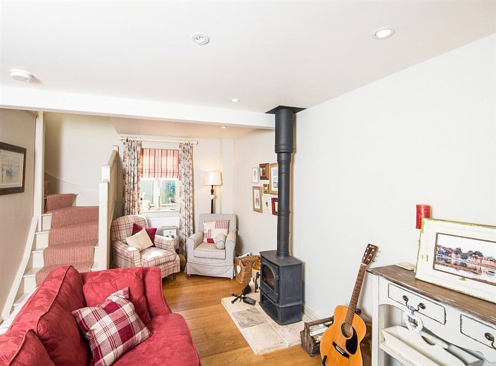 Living room at Legion Cottages in Blakeney, Norfolk