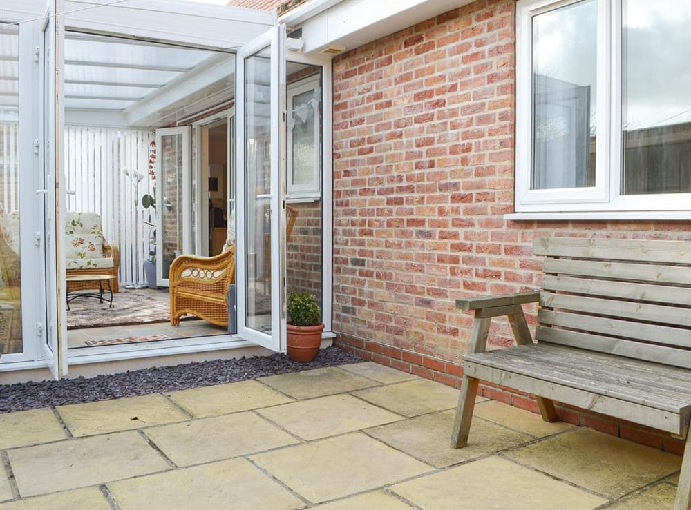 Patio area at Lena Court in Kilham, near Driffield, North Humberside