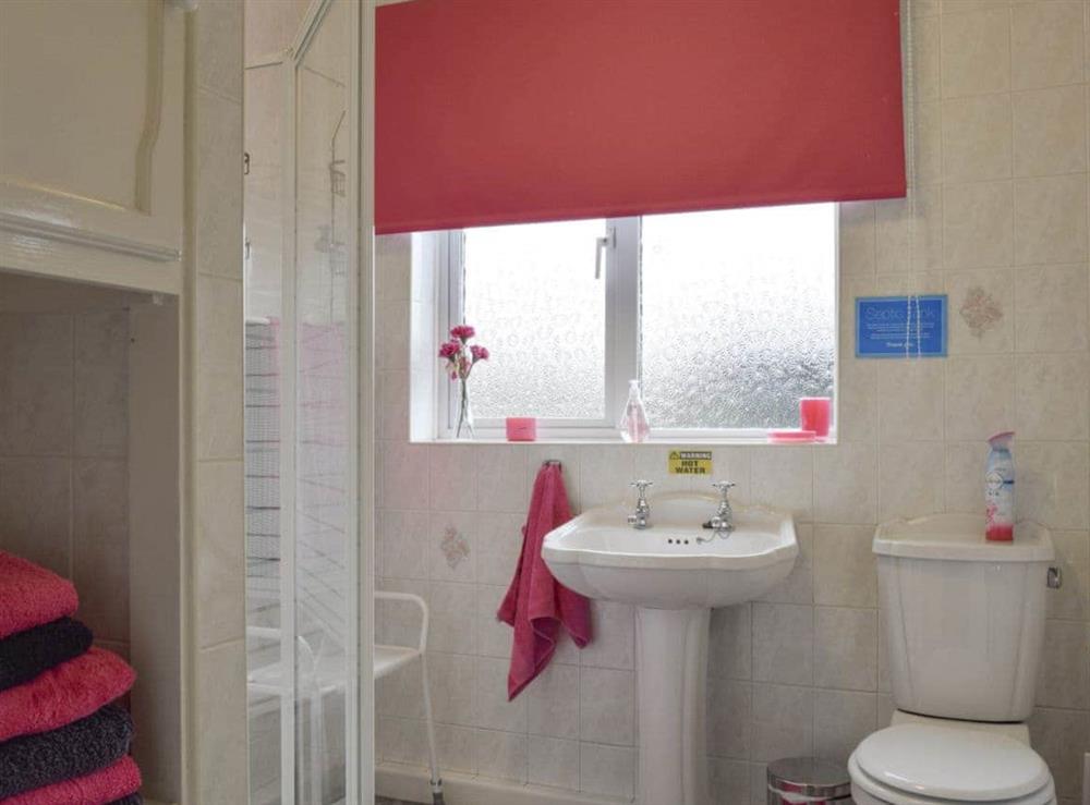 Family shower room at Lenas Lodge in Camer’s Green, Berrow, near Malvern, Worcestershire