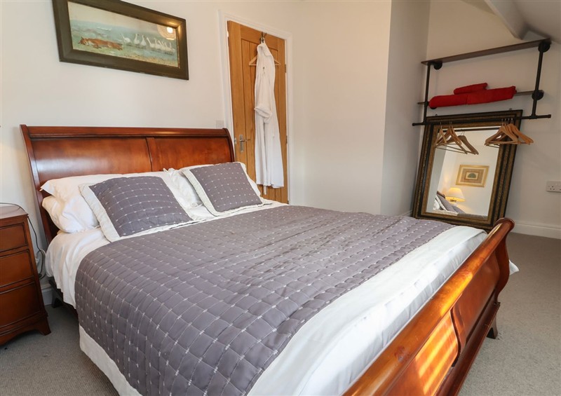 One of the bedrooms at Lennys Place, Watchet