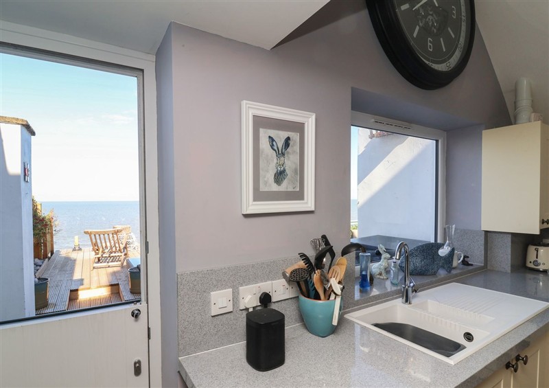 This is the kitchen at Lennys Place, Watchet