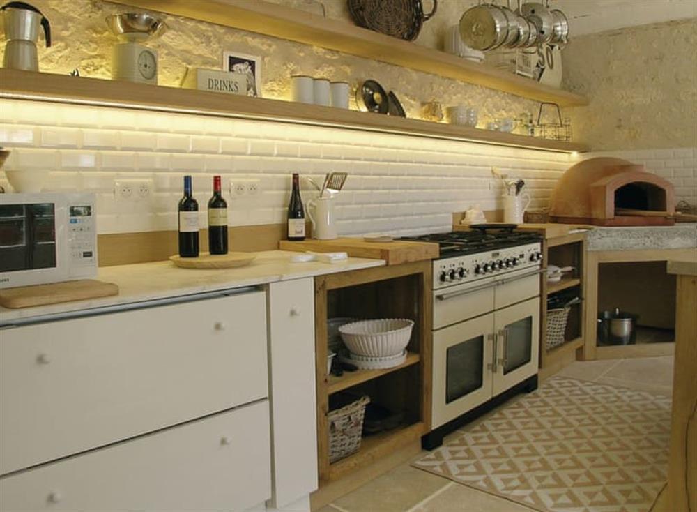 Kitchen at Les Coureilles in St Martin-des-Combes, Dordogne, France