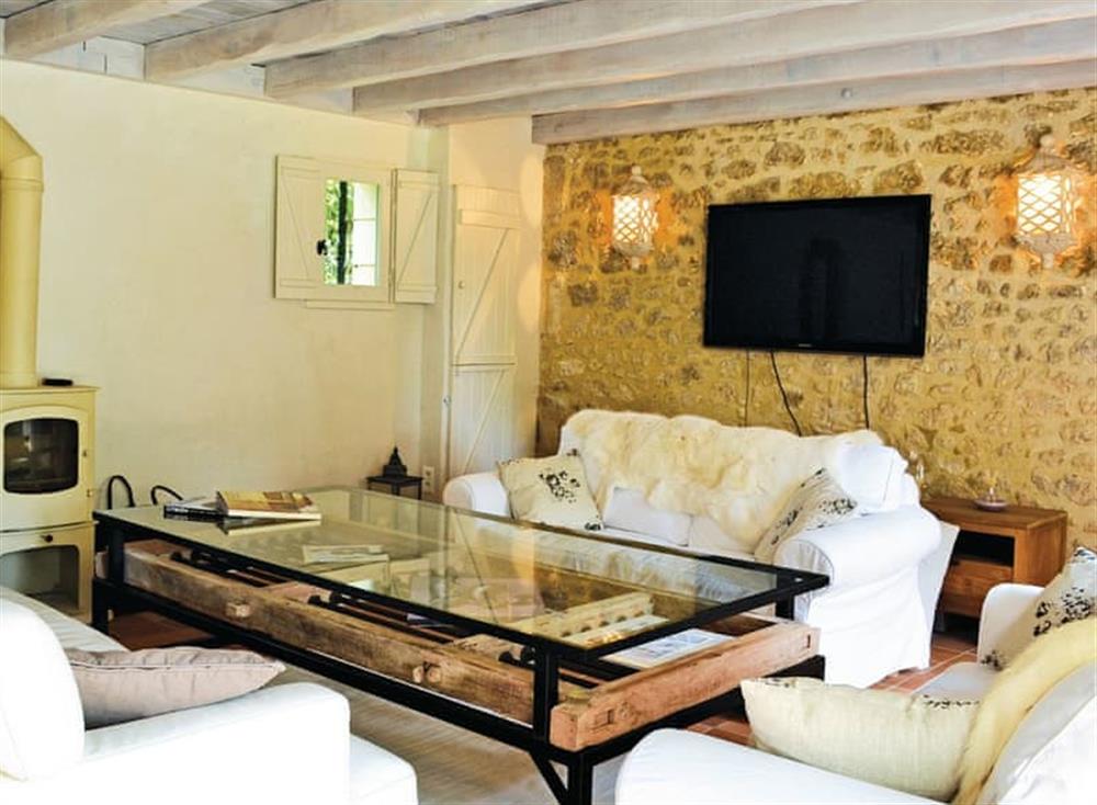 Living area at Les Coureilles in St Martin-des-Combes, Dordogne, France