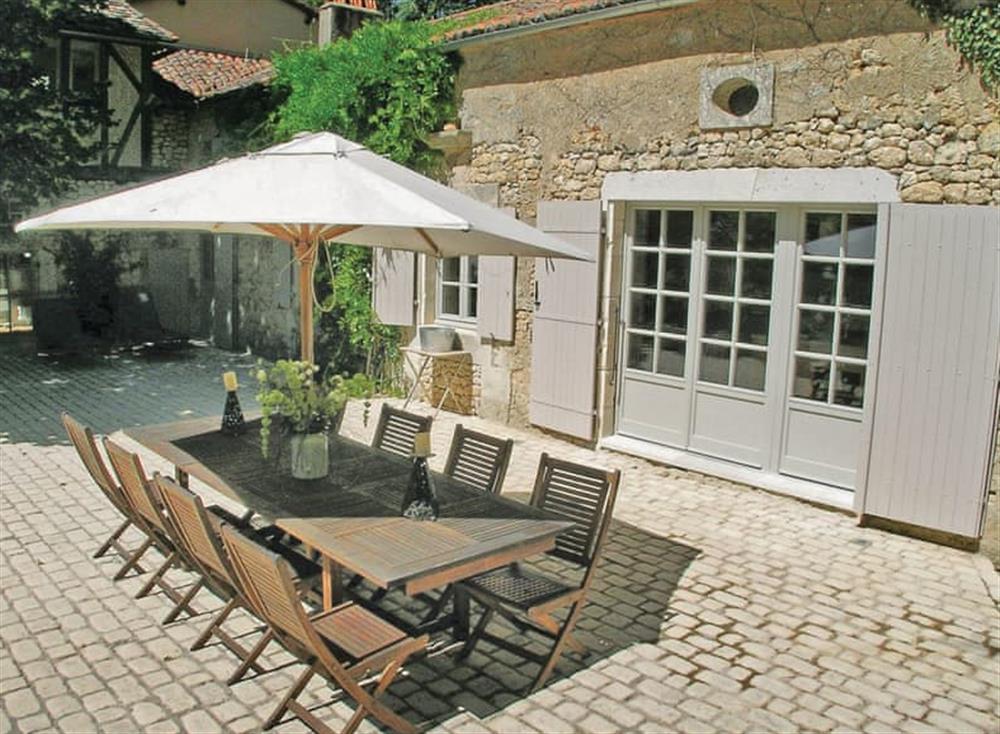 Outdoor area at Les Coureilles in St Martin-des-Combes, Dordogne, France