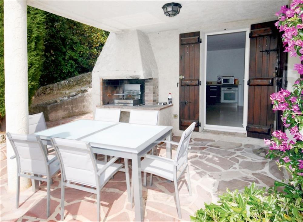 Outdoor eating area at Les Issambres in , France