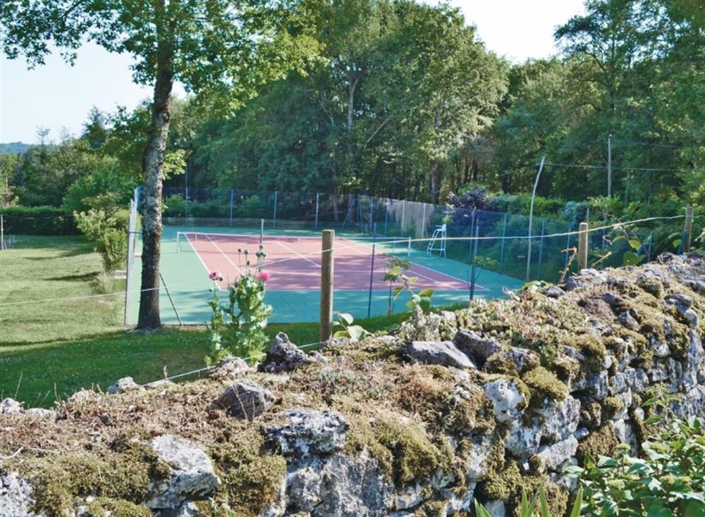 Tennis court (photo 2) at Les Jangoulies in Cubjac, Dordogne, France