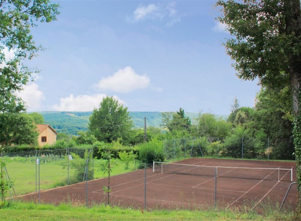 Tennis court (photo 3) at Les Jangoulies in Cubjac, Dordogne, France