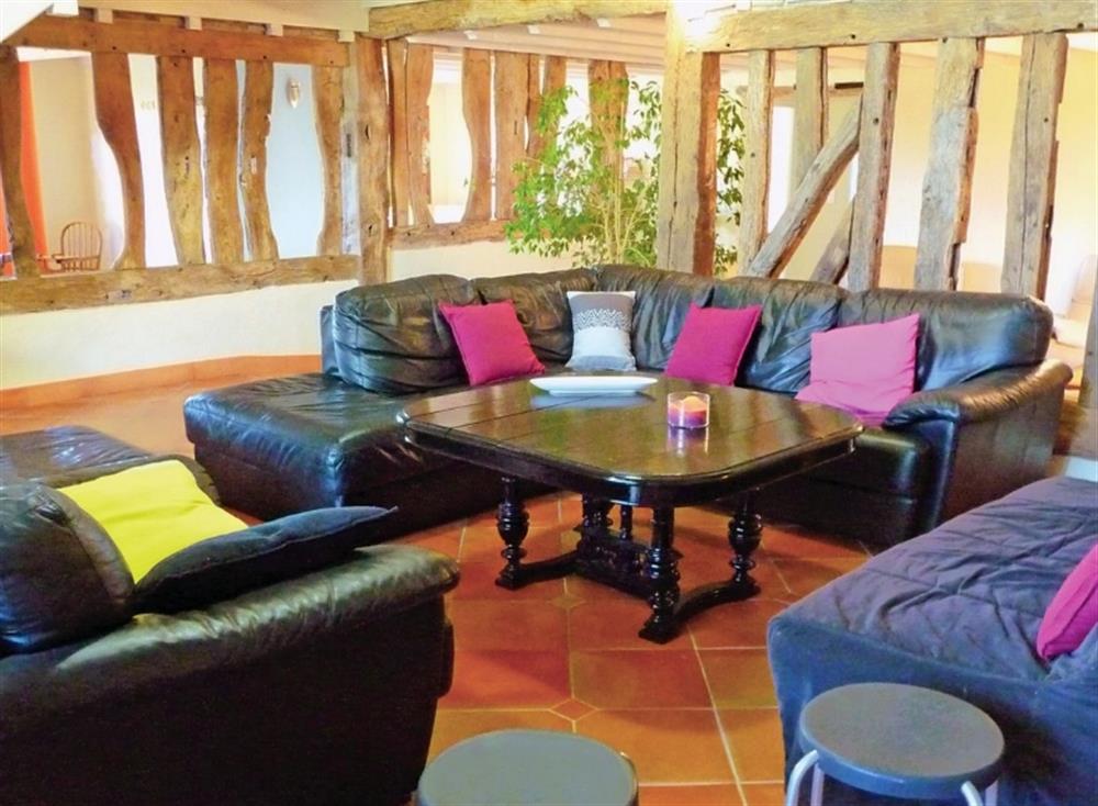 Living room at Les Marronniers in Bourgougnague, Lot-et-Garonne, France