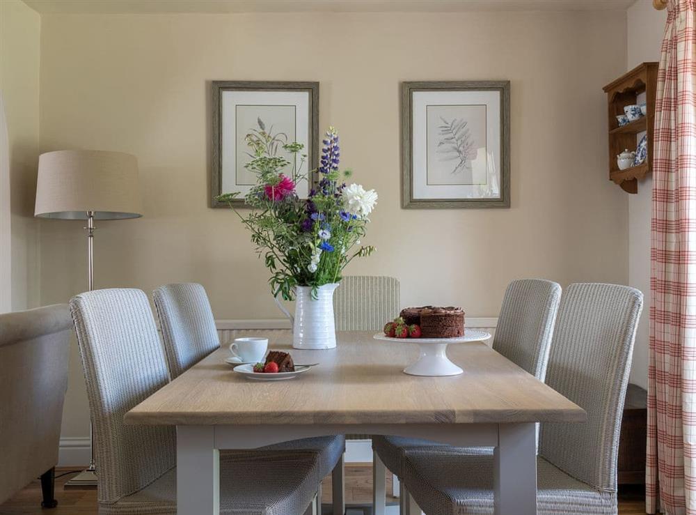 Light and airy dining area at Levisham in Pickering, North Yorkshire., Great Britain
