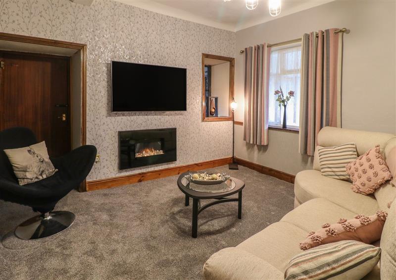 The living room at Ley Fields Farmhouse, Cheadle