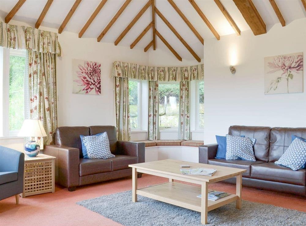 Spacious living area at Leyfield Coach House in Kirkby Lonsdale, Cumbria
