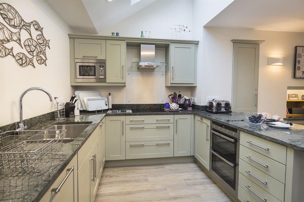 Kitchen area at Leylands in Allenhayes Road, Salcombe