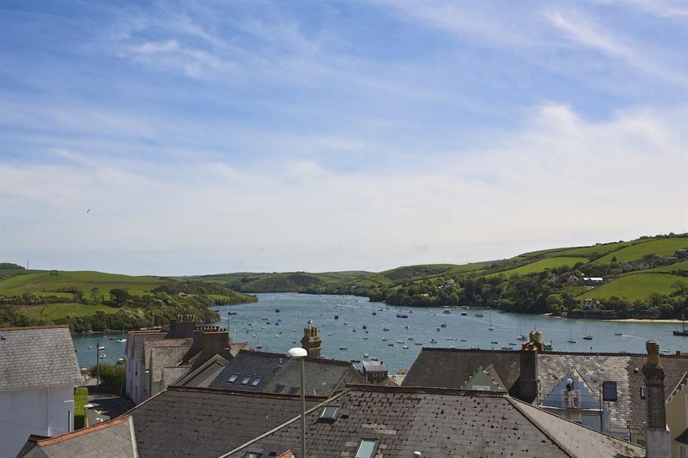 Magnificent views of the harbour towards South Pool Creek and East Portlemouth at Leylands in Allenhayes Road, Salcombe