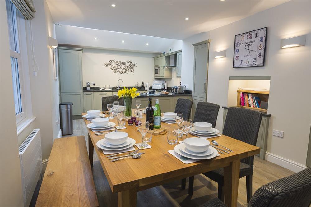 Spacious dinning area at Leylands in Allenhayes Road, Salcombe