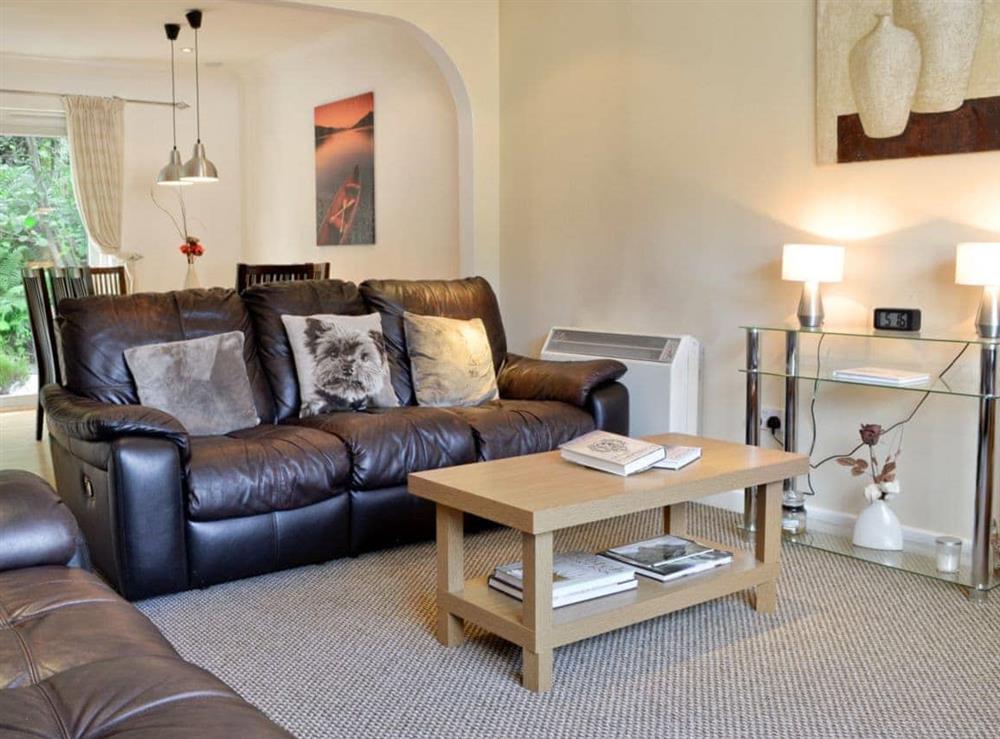 Well presented living area at Lia Fail in Ballachulish, near Fort William, Argyll