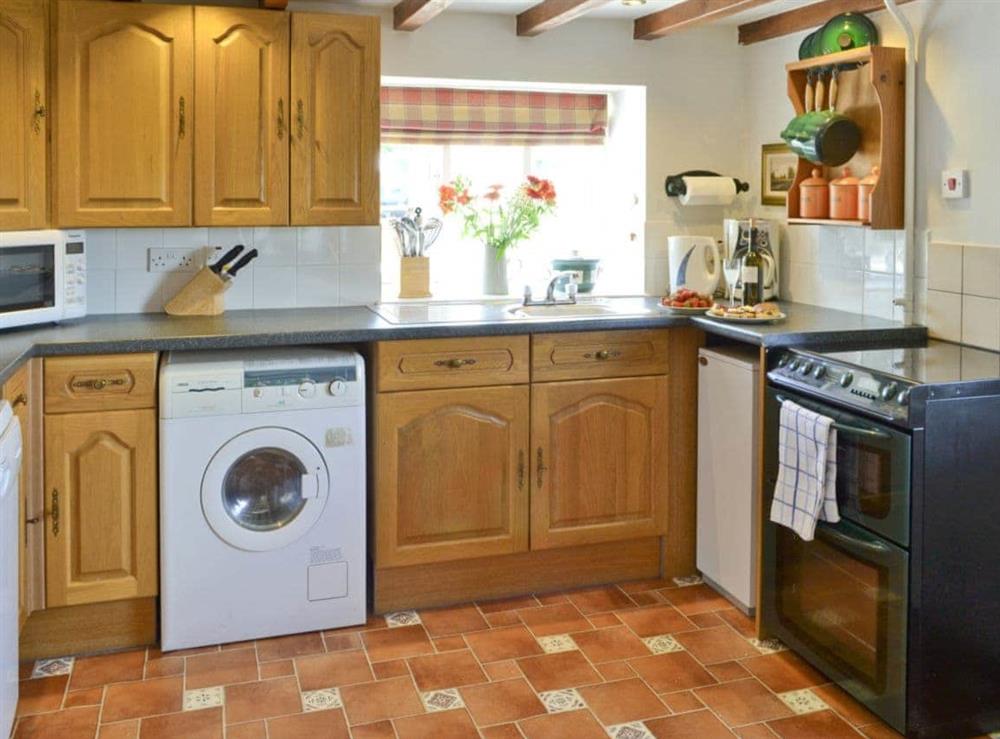 Well-equipped fitted kitchen at Badgers House, 