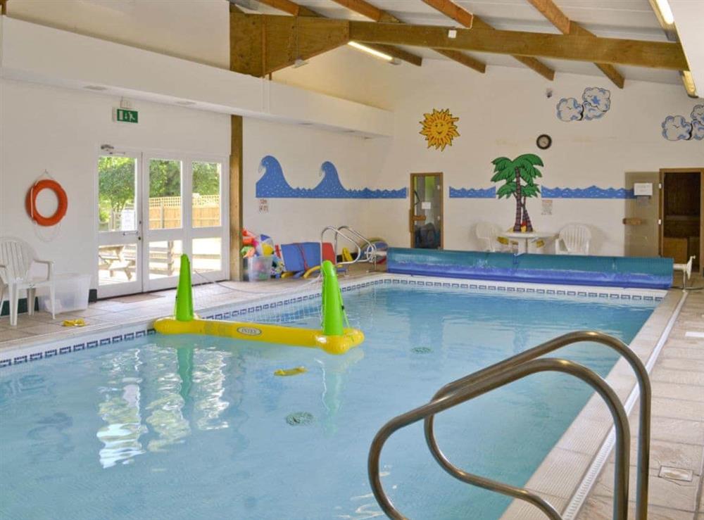Luxurious indoor swimming pool at Otters Den, 