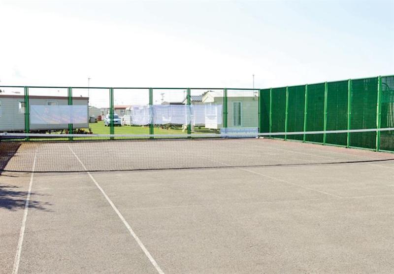 Multi sports-court at Lido Beach in Denbighshire, Wales
