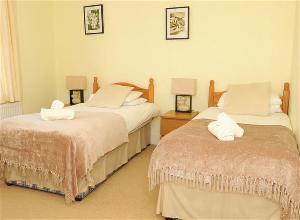 Twin bedroom at Lifebuoy Cottage in Torquay, South Devon