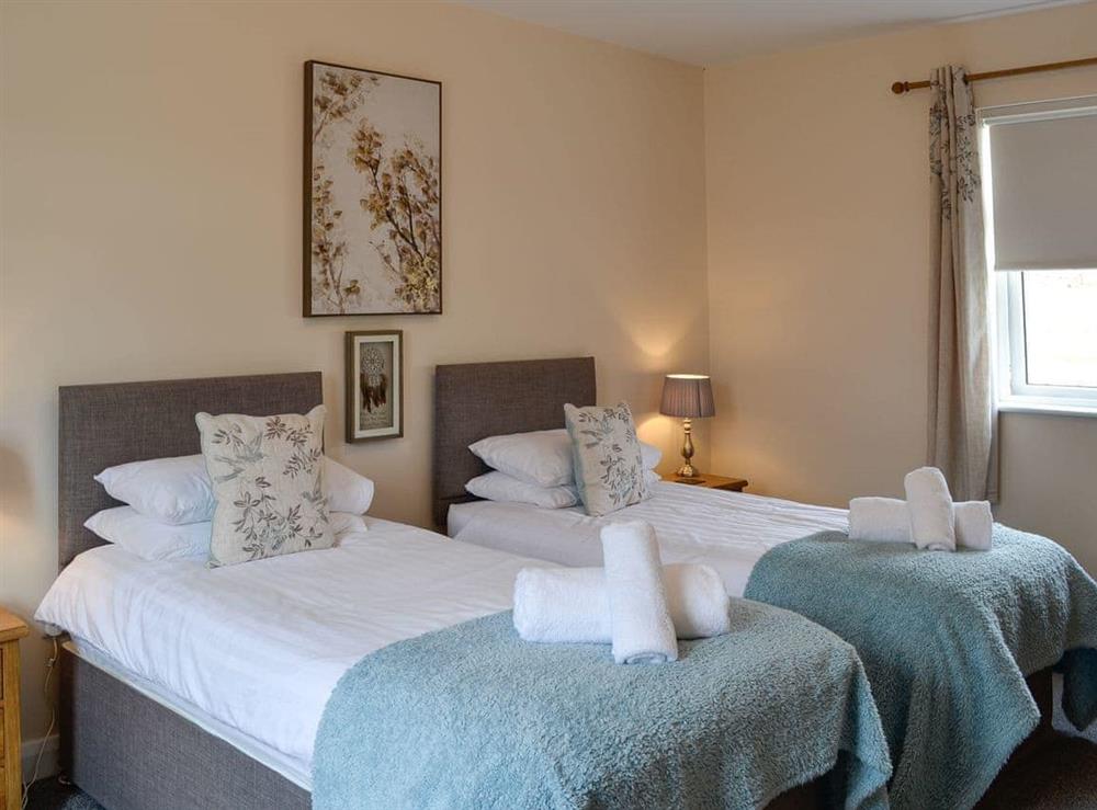 Twin bedroom at Liftingstane Cottage in Closeburn, near Thornhill, Dumfriesshire
