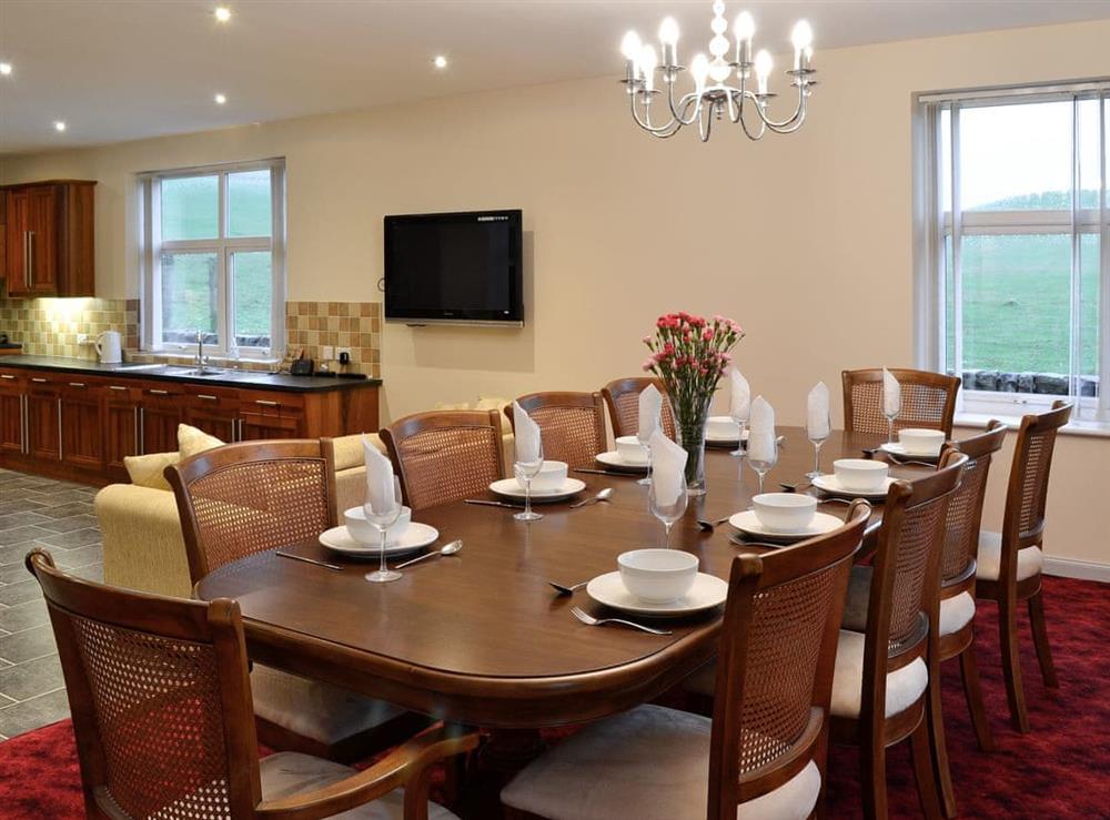 Open plan kitchen, living and dining area (photo 2) at Liftingstane Farmhouse in Closeburn, near Thornhill, Dumfriesshire