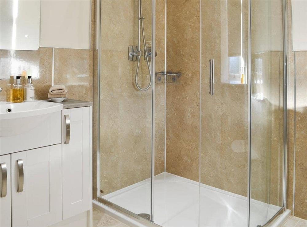 En-suite shower room at Liftingstane Dairy Cottage, 