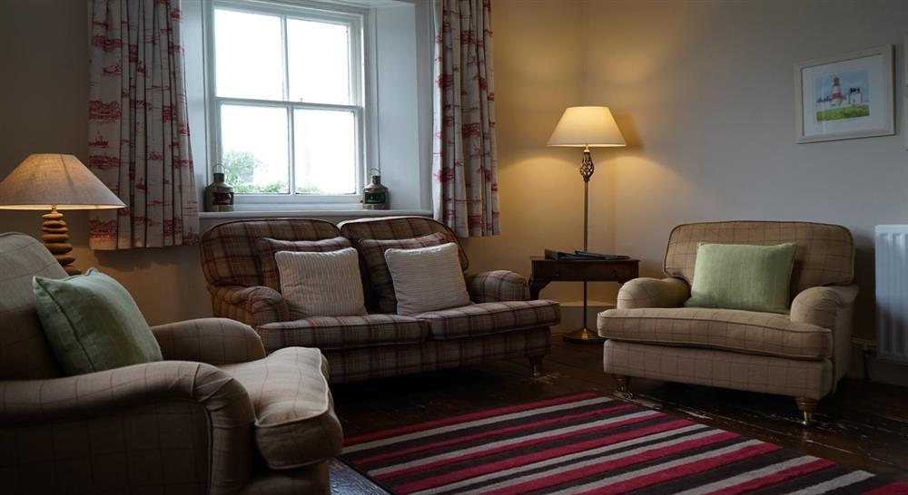 The sitting room at Lighthouse Keeper's Cottage 1 in Sunderland, Tyne & Wear