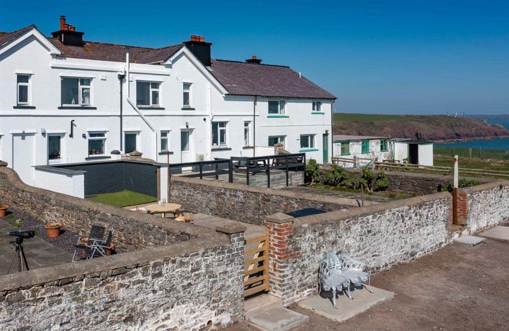 Outside at Lighthouse Row in Haverfordwest, Pembrokeshire, Dyfed