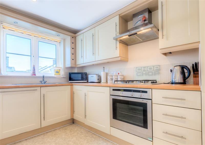 This is the kitchen at Lighthouse View, Carbis Bay