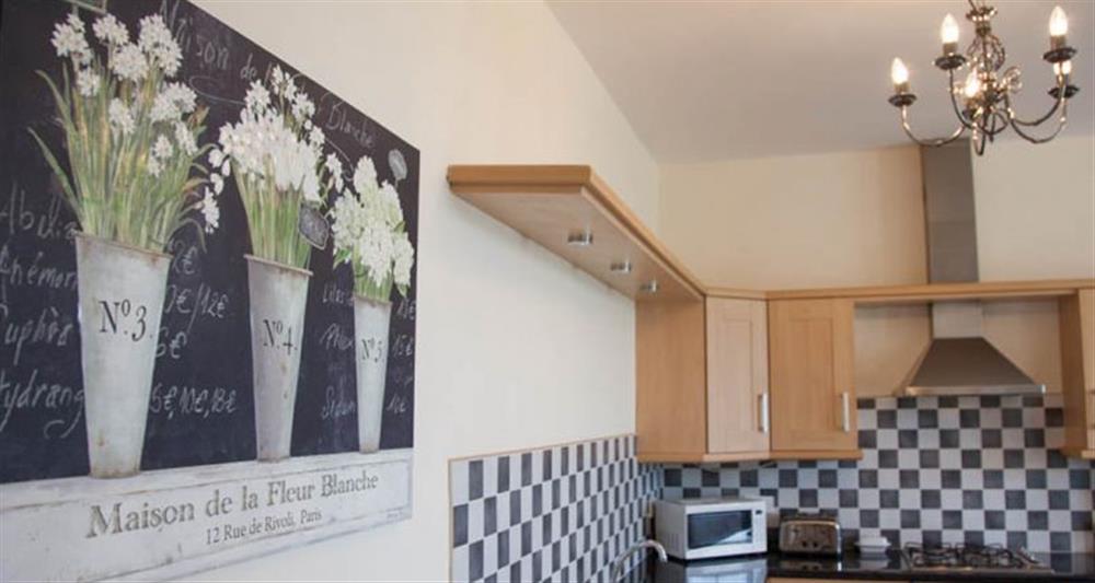 First floor:  Kitchen area at Lighthouse View, Cromer