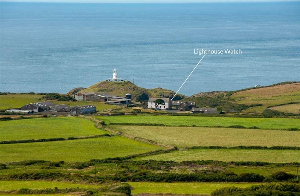 The setting at Lighthouse Watch in Strumble Head, near Pembrokeshire coast, Pembrokeshire, Dyfed
