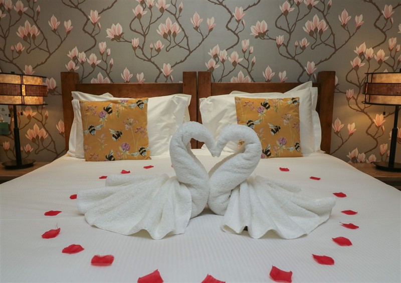 One of the 2 bedrooms at Lilac Cottage at Grange Boutique, Grange-Over-Sands