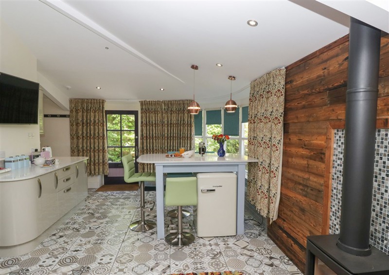 The kitchen at Lilac Cottage at Grange Boutique, Grange-Over-Sands