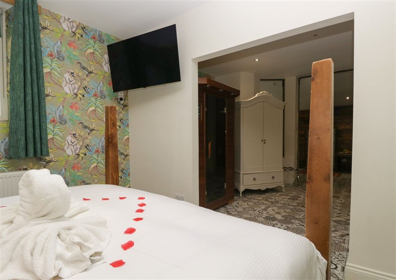 This is a bedroom at Lilac Cottage at Grange Boutique, Grange-Over-Sands