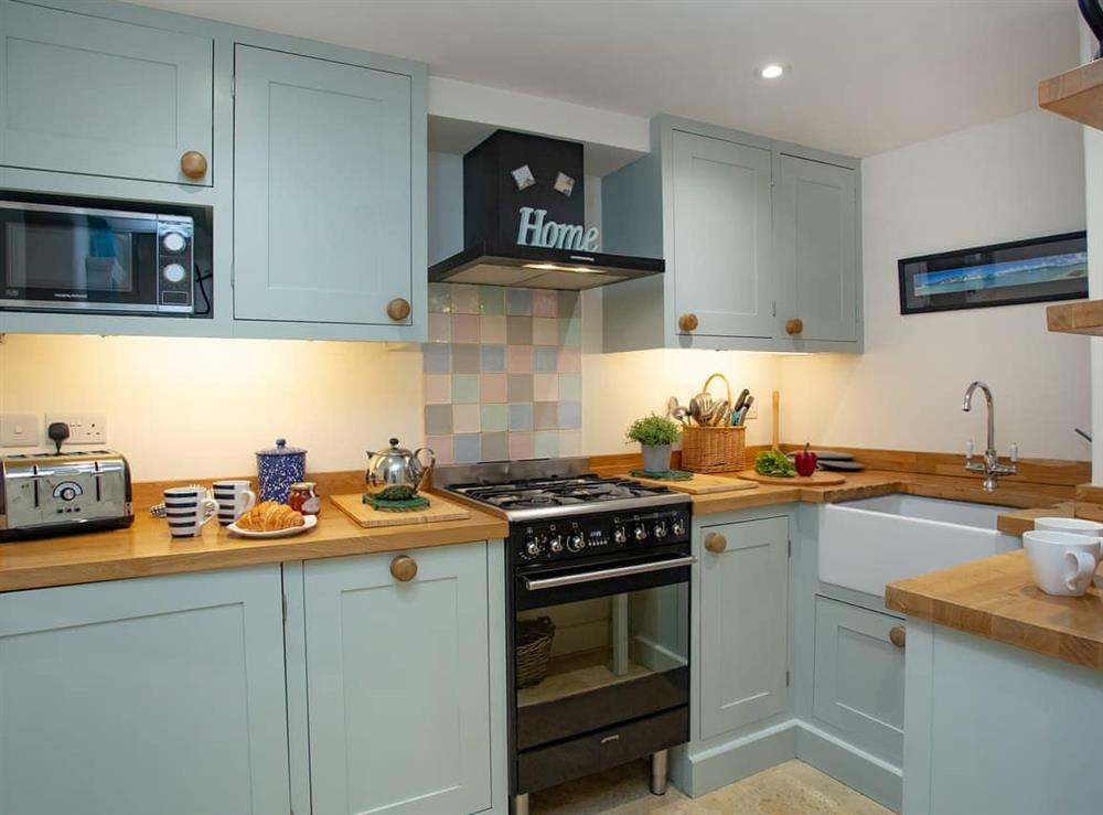 Kitchen at Lilac Cottage in Brixham, Devon