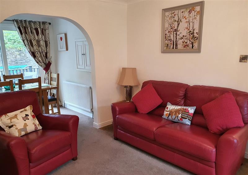 The living area at Lilac Cottage, Hele Bay