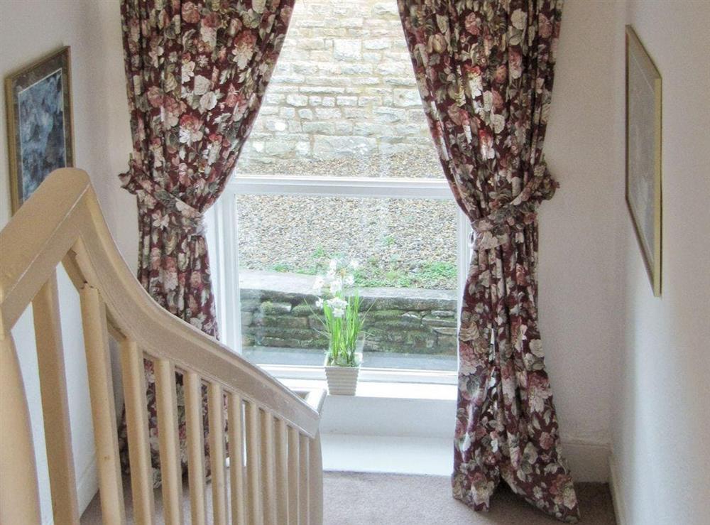 Light and airy stairway at Lilac Cottage in Sedbusk, near Hawes, North Yorkshire