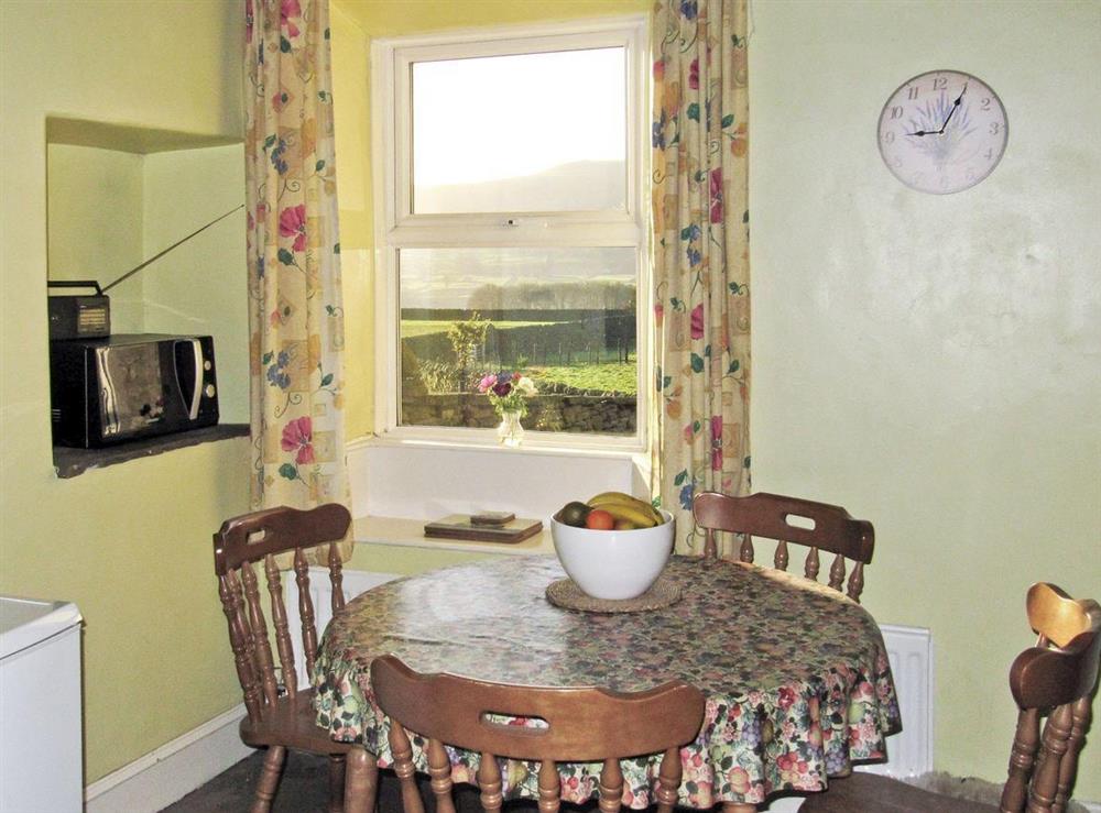 Lovely country views from dining area at Lilac Cottage in Sedbusk, near Hawes, North Yorkshire