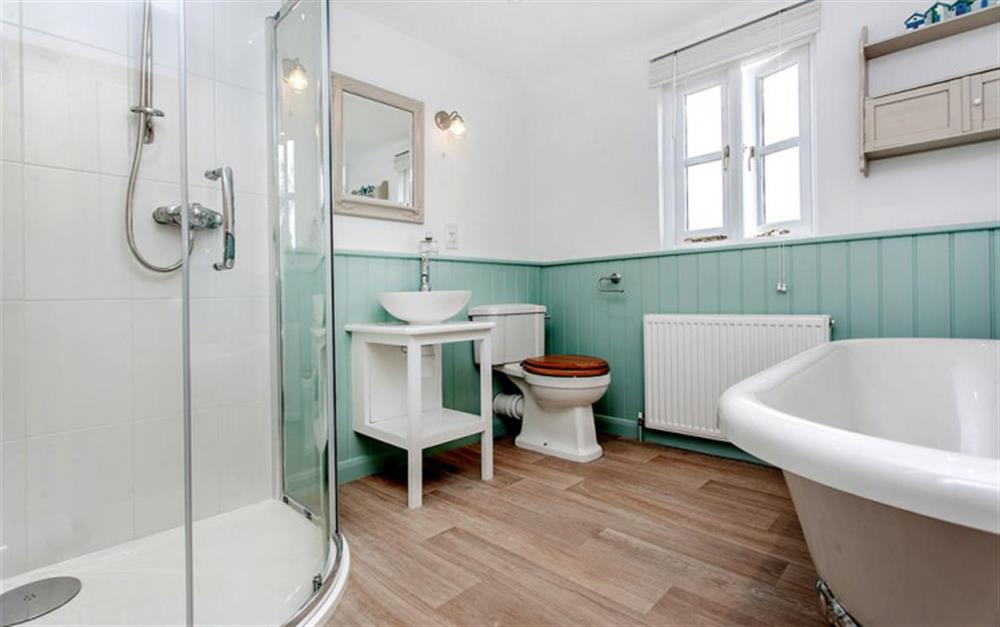 Beautifully appointed bathroom. at Lilac Cottage in South Pool