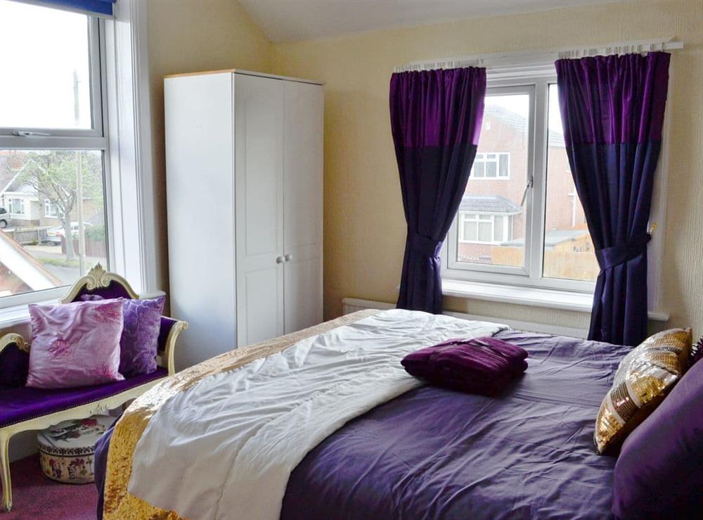 Comfortable double bedroom at Lilac Villa in Skegness, Lincolnshire