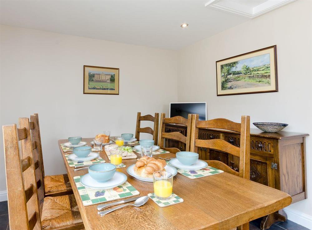 Ideal dining area at Lillegarth in Bradwell, Derbyshire